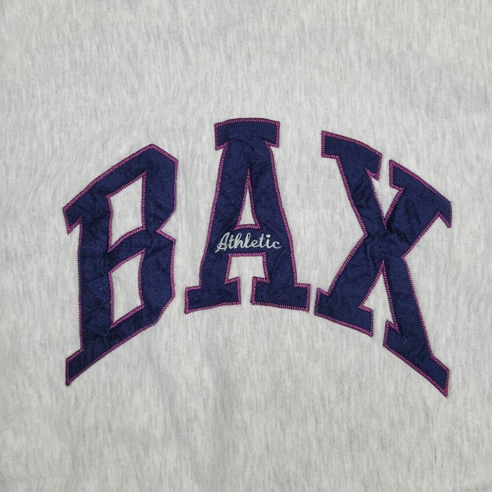 Vintage BAX Athletic Sweatshirt Women Large 23x23 Boxy Baggy - Picture 11 of 14